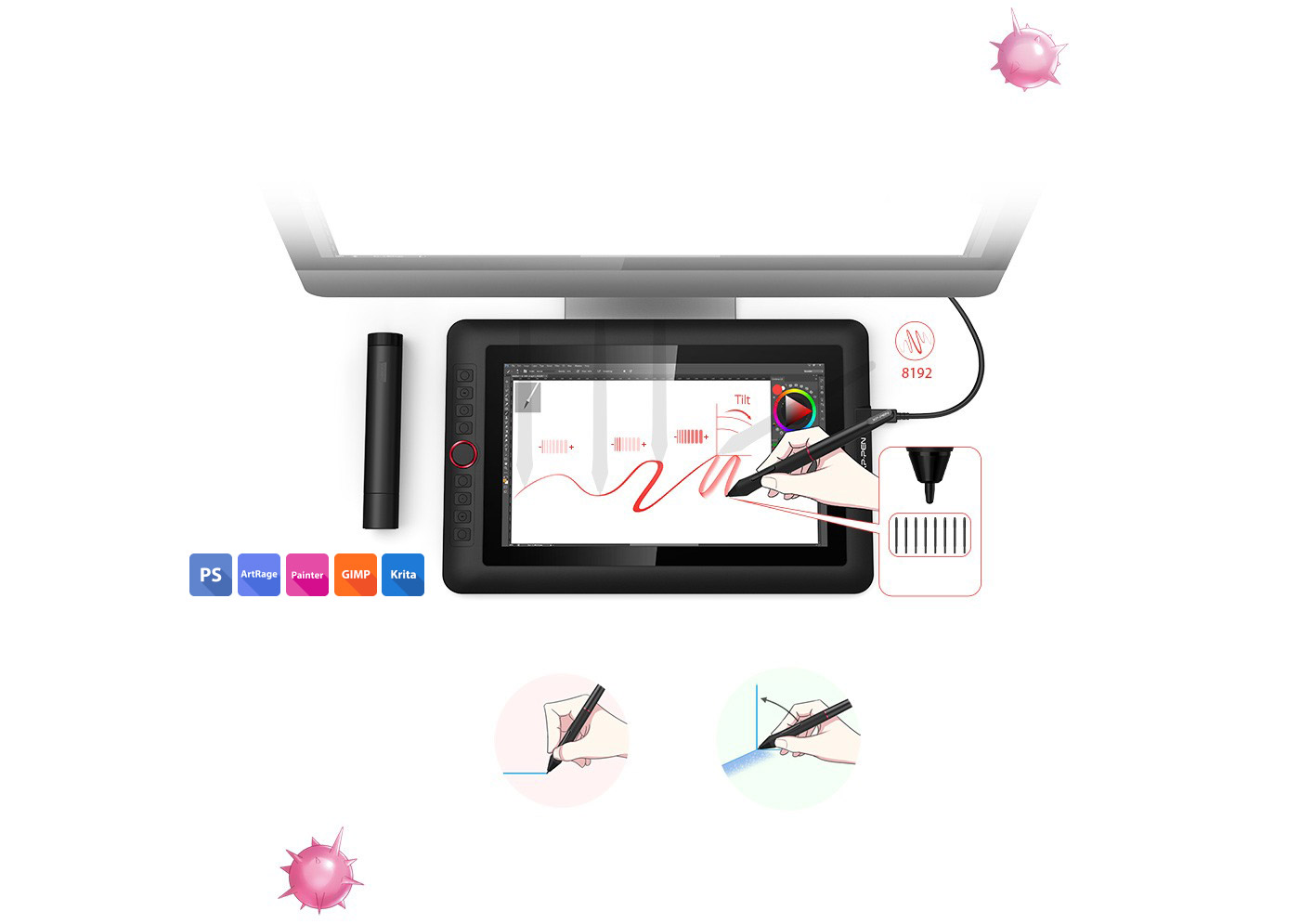 Artist 13.3 Pro portable display drawing tablet | XPPen Canada